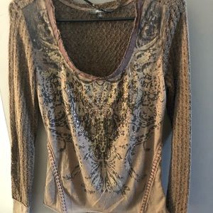 Miss Me Long Sleeve with Rhinestones